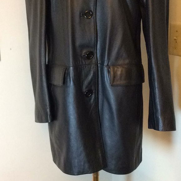 NWOT ANQUM COLLECTIONS BLACK LEATHER JACKET - Picture 3 of 5